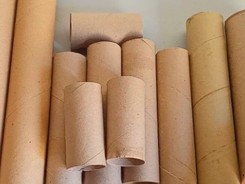 Reciclaje tubos de cartón México 