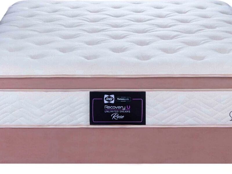 Set De Colchón Y Base Sealy King Size Rose