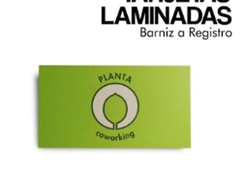 Tarjetas presentación Barniz Registro México