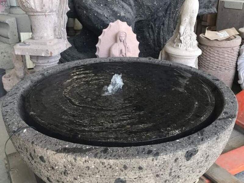 Fuente en Cantera Negro Gris México