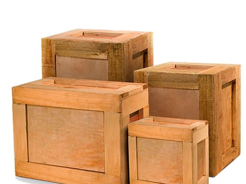Caja Madera Industrial Pino México