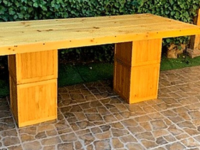 Mesón rústico madera