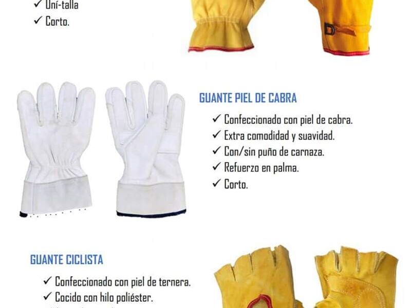 Guante piel cabra México 
