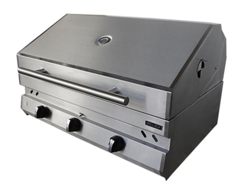 ASADOR CON TAPA DE 36" HÍBRIDO