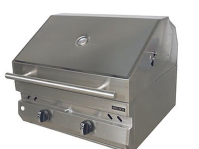 ASADOR CON TAPA DE 28" HÍBRIDO