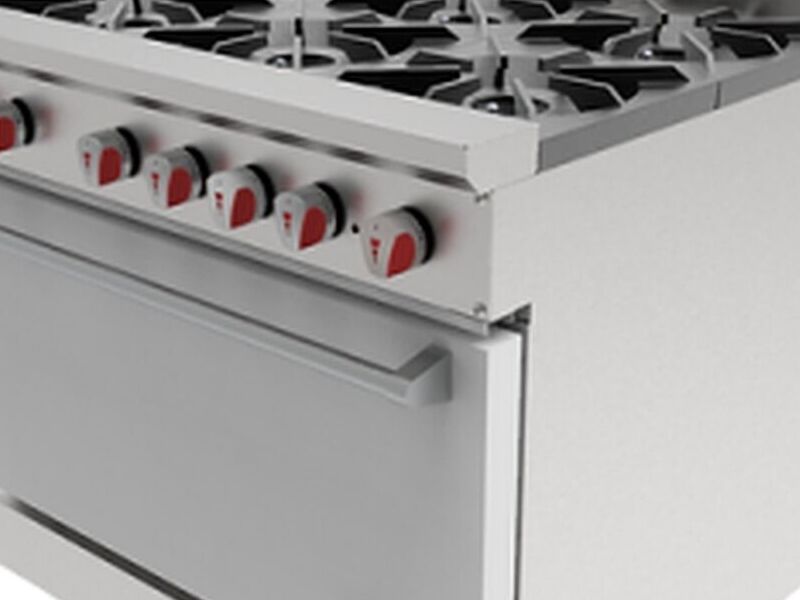 Estufa 6 quemadoras horno México