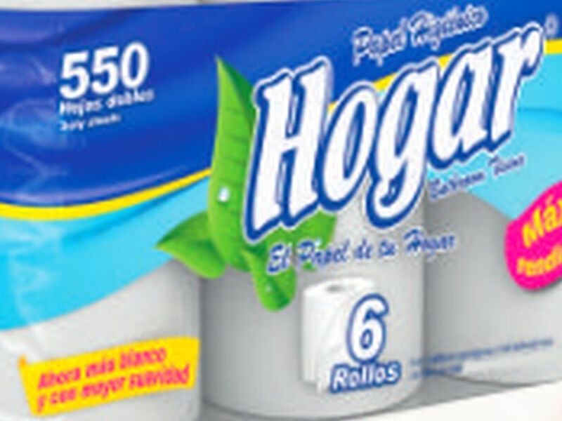 Papel higiénico hogar azul México