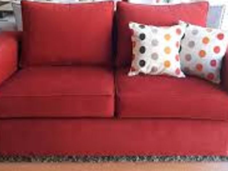 Sillón Tapizado Rojo Monterrey