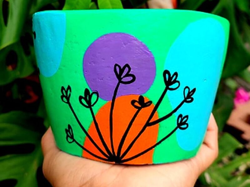 Maceta decorada Infantil Mexico