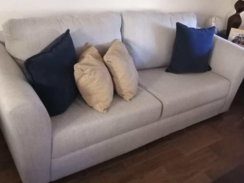 Sillón Tapizado Blanco Obregón