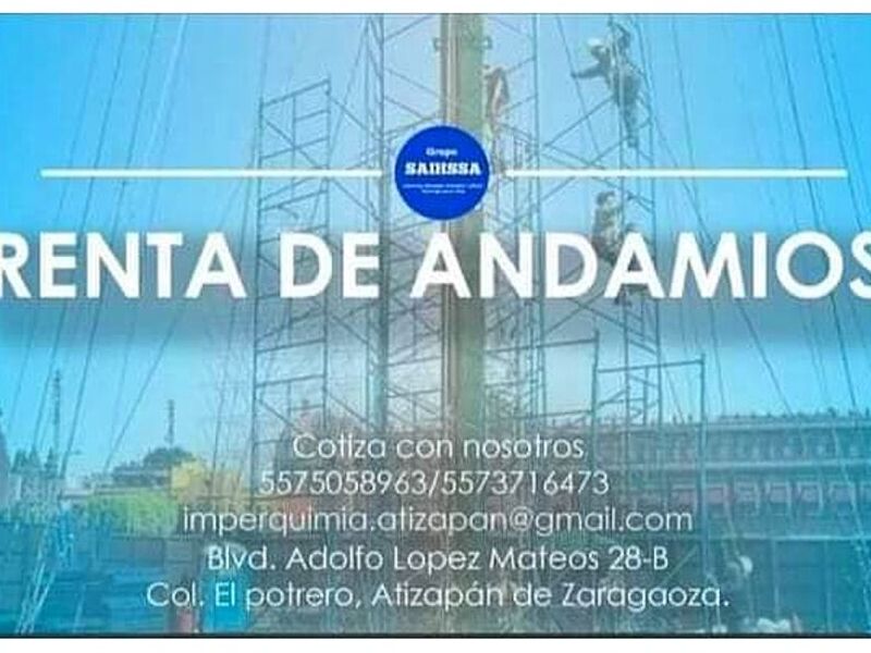 Renta andamios México