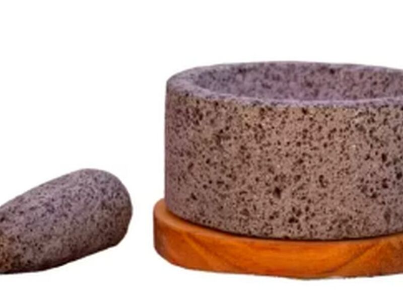 Molcajete De Piedra Cilíndrico