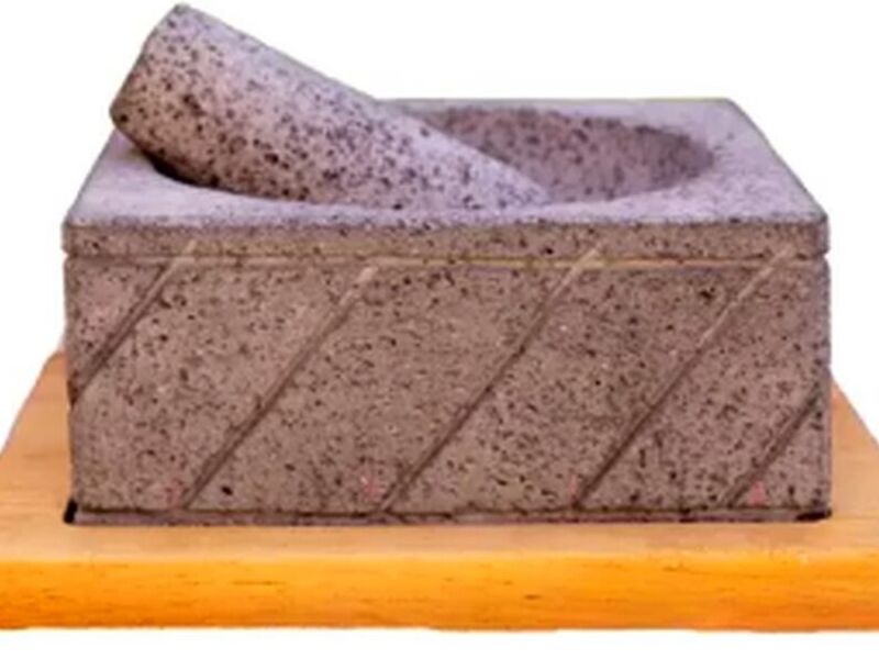 Molcajete De Piedra Cuadrado