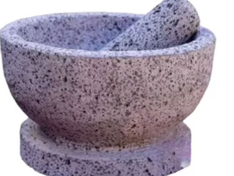 Molcajete De Piedra Tipo Copa