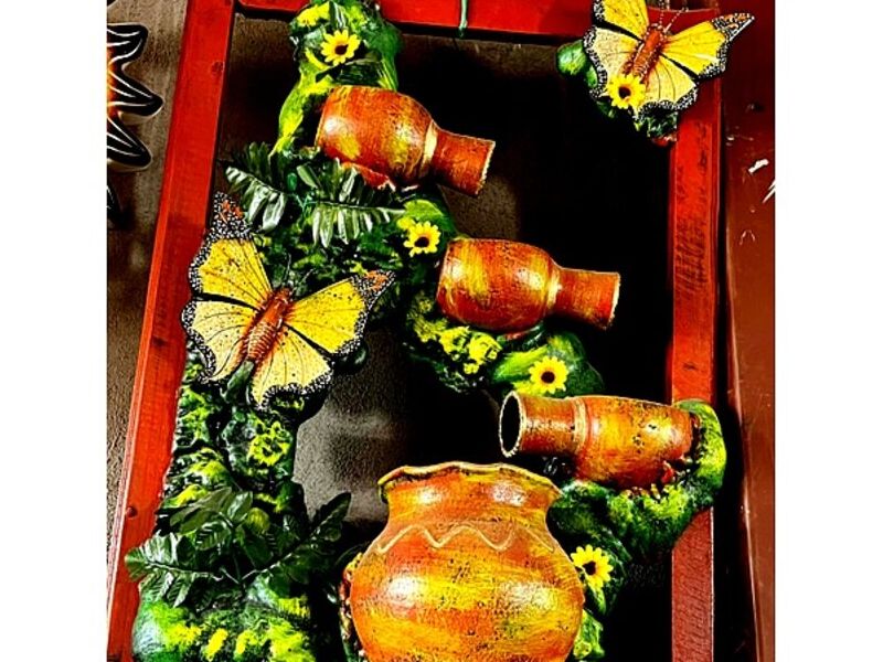 Cuadro 3D floreros Mexico