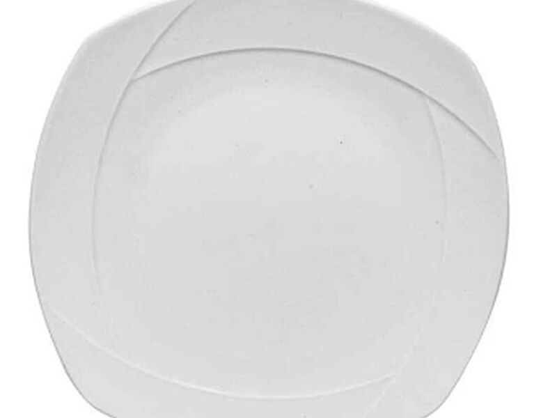 Plato Trinche Cuadrado 24.4 Cm Luciana