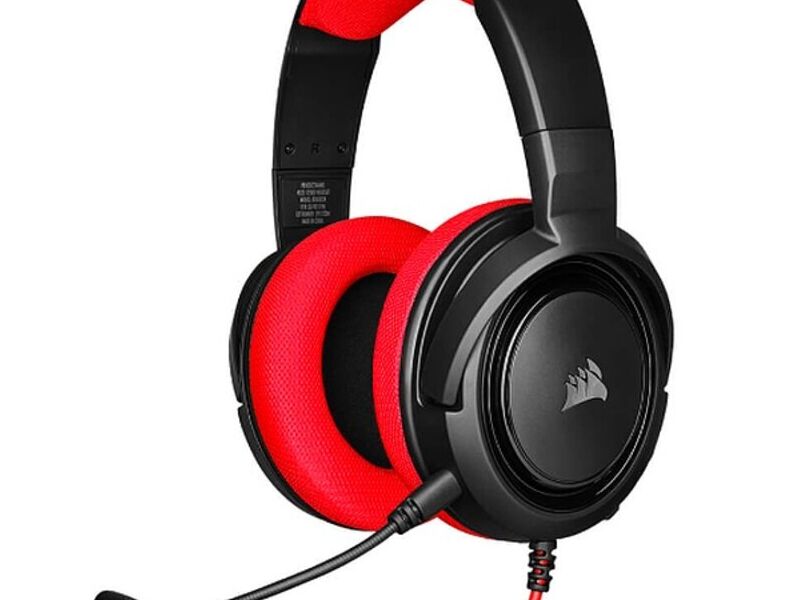 Diadema Corsair HS TRES CINCO Rojo Mazatlán