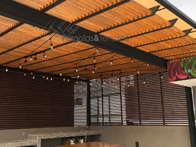 Pergola Madera Mexico-