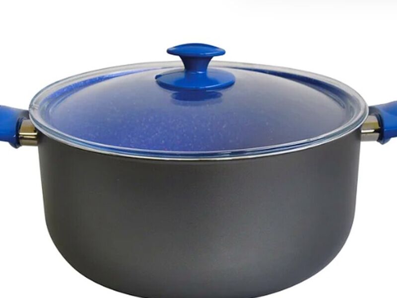 Olla Recta Aluminio Pietra Zafiro 30 cm 