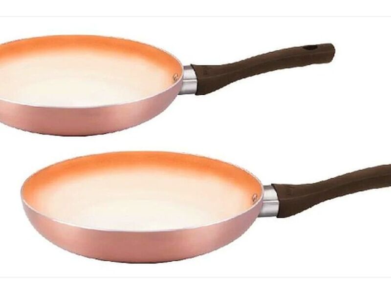 Set Sarten 24 Cm + 28 Cm Cobre 