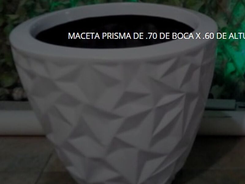 Maceta prisma Culiacan 