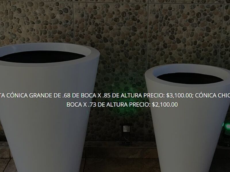Maceta Conica Culiacan