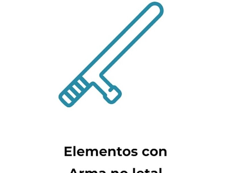 Elementos arma no letal México
