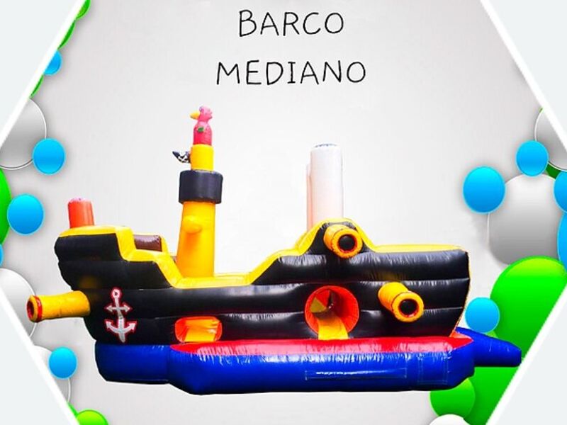 Inflable barco medieval CDMX