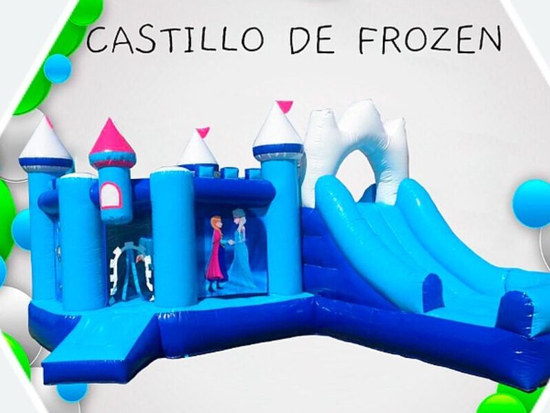 Inflable castillo frozen CDMX