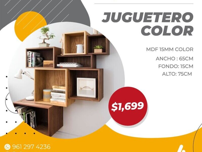 Estantería juguetero color México