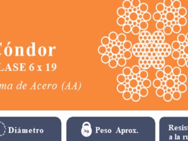 Cable De Acero Tipo Condor Campeche