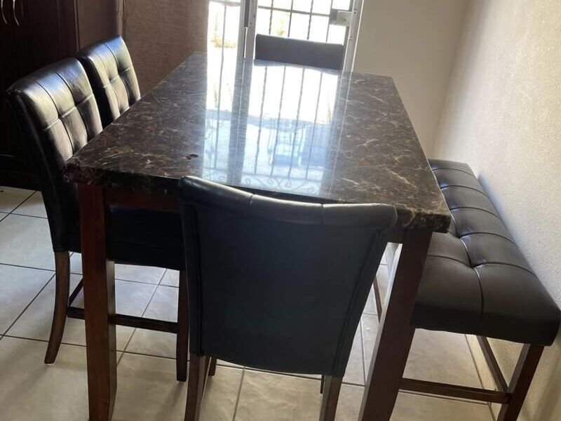 Comedor Tapizado Negro Michoacán