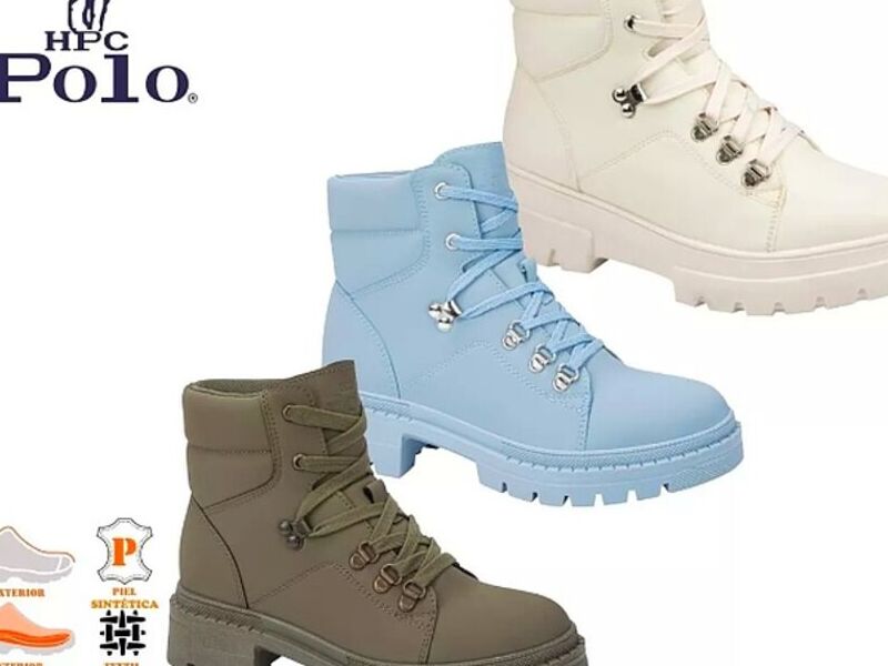 Botas Polo Industrial Combat Militar Mujer