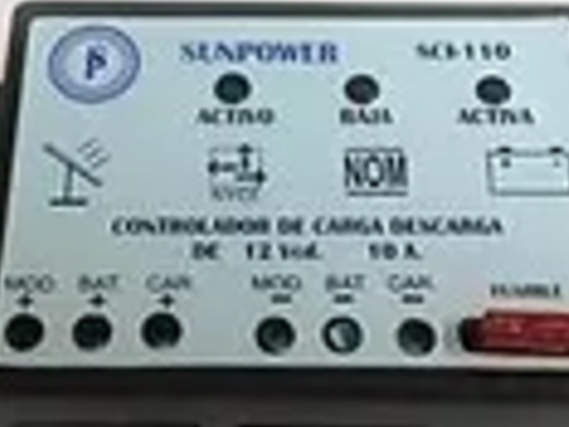 Controlador sistema solar carga méxico