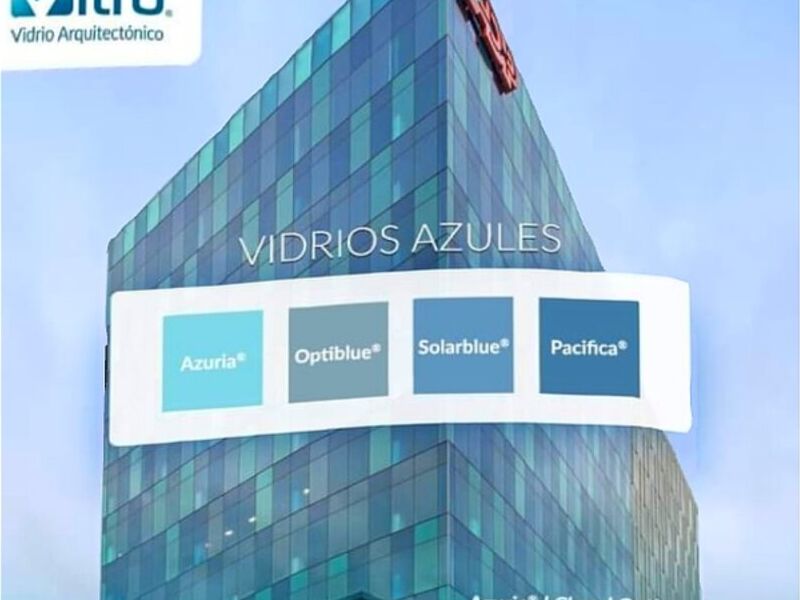 Vidrio azules Queretano 
