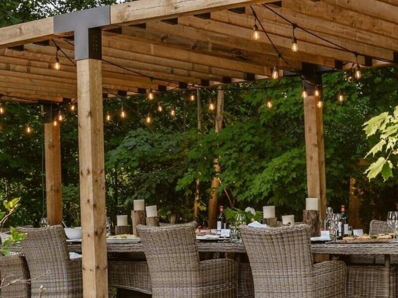 pergola rustica 