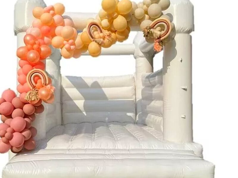 Inflable Para Bodas Brincolin Castillo Blanco