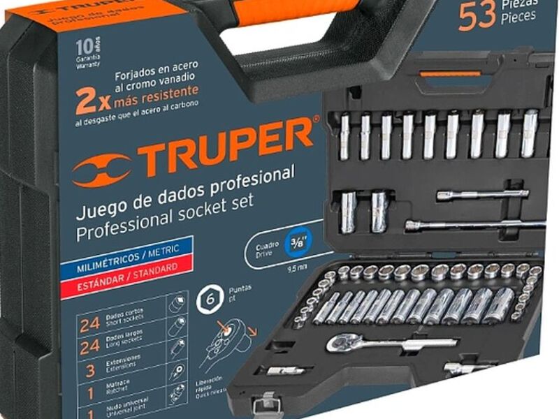 JUEGO DE AUTOCLÉ CUADRO 3/8" México 