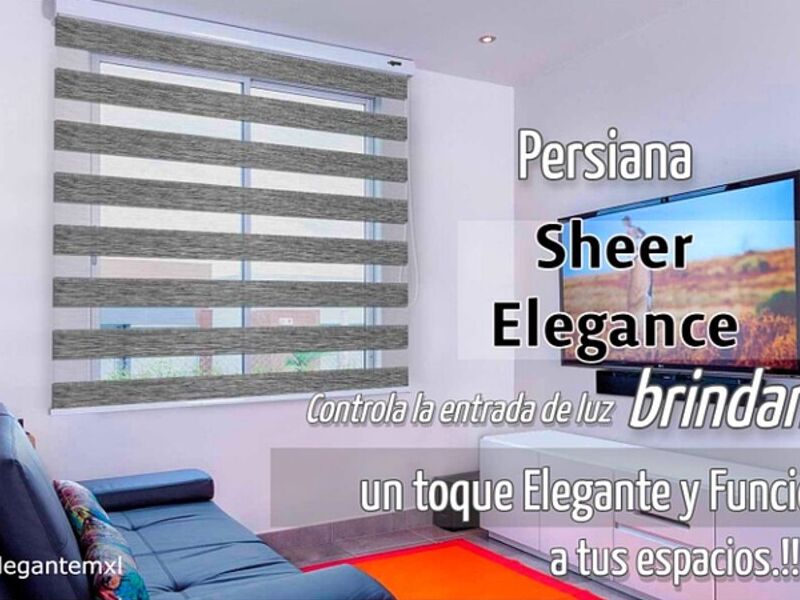 Persiana Sheer elegance gris Mexicali