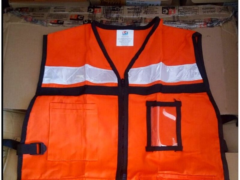 Chaleco seguridad naranja México