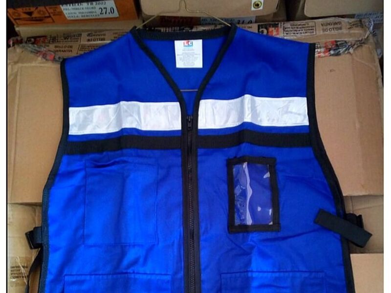 Chaleco seguridad azul México