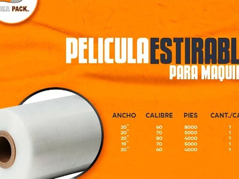 Pelicula estirable maquina Guadalajara