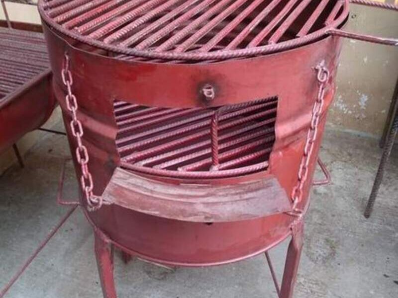 Asador Vertical Rojo México