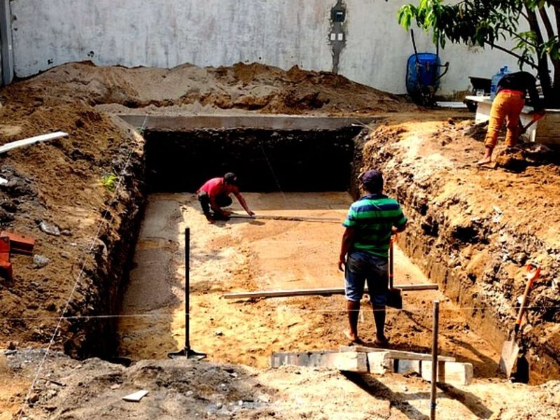 Construcción piscina 1 México