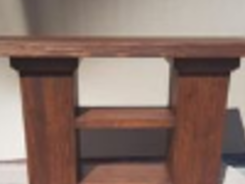 Mesa Cuadrada de Madera Puebla