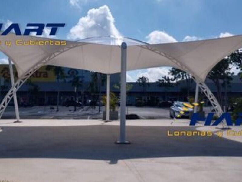 Toldo cancha futbol
