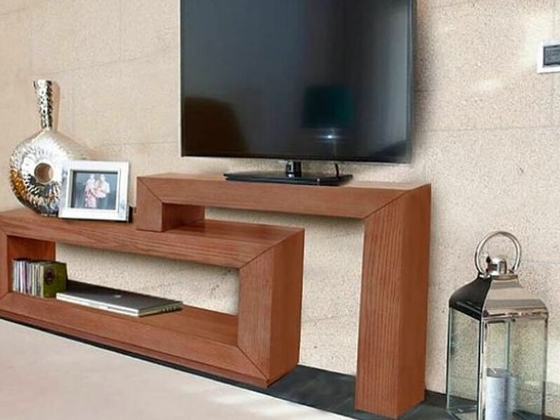 Mueble para television de madera Mexico