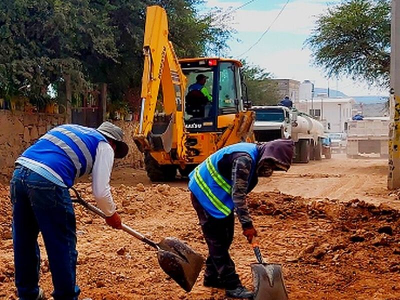 Obras urbanización La Paz