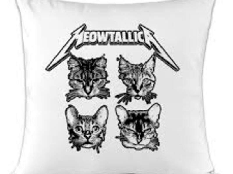 Cojín Decorativo Meowtallica México