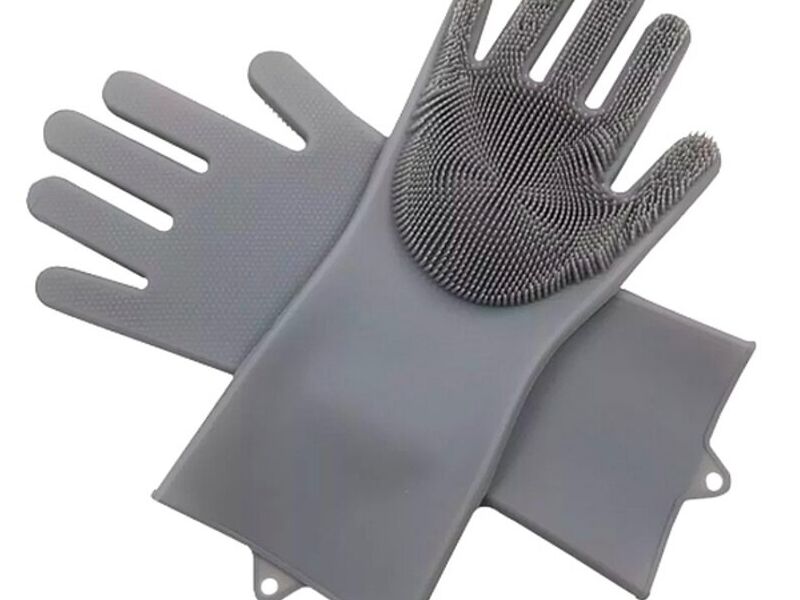 Guantes de silicón con cepillo en CDMX